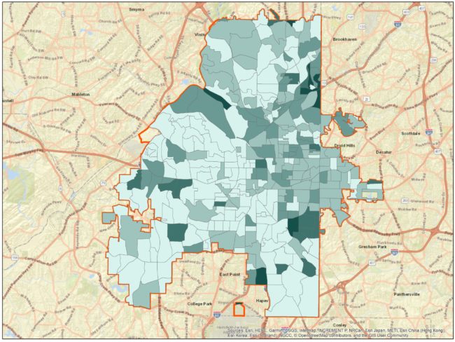 ATLHispanics and Latinos by CBG